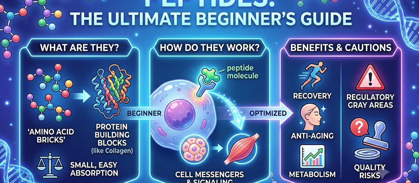 The Beginner’s Guide to Peptides: What They Are, Why They’re Trending, and How They Work